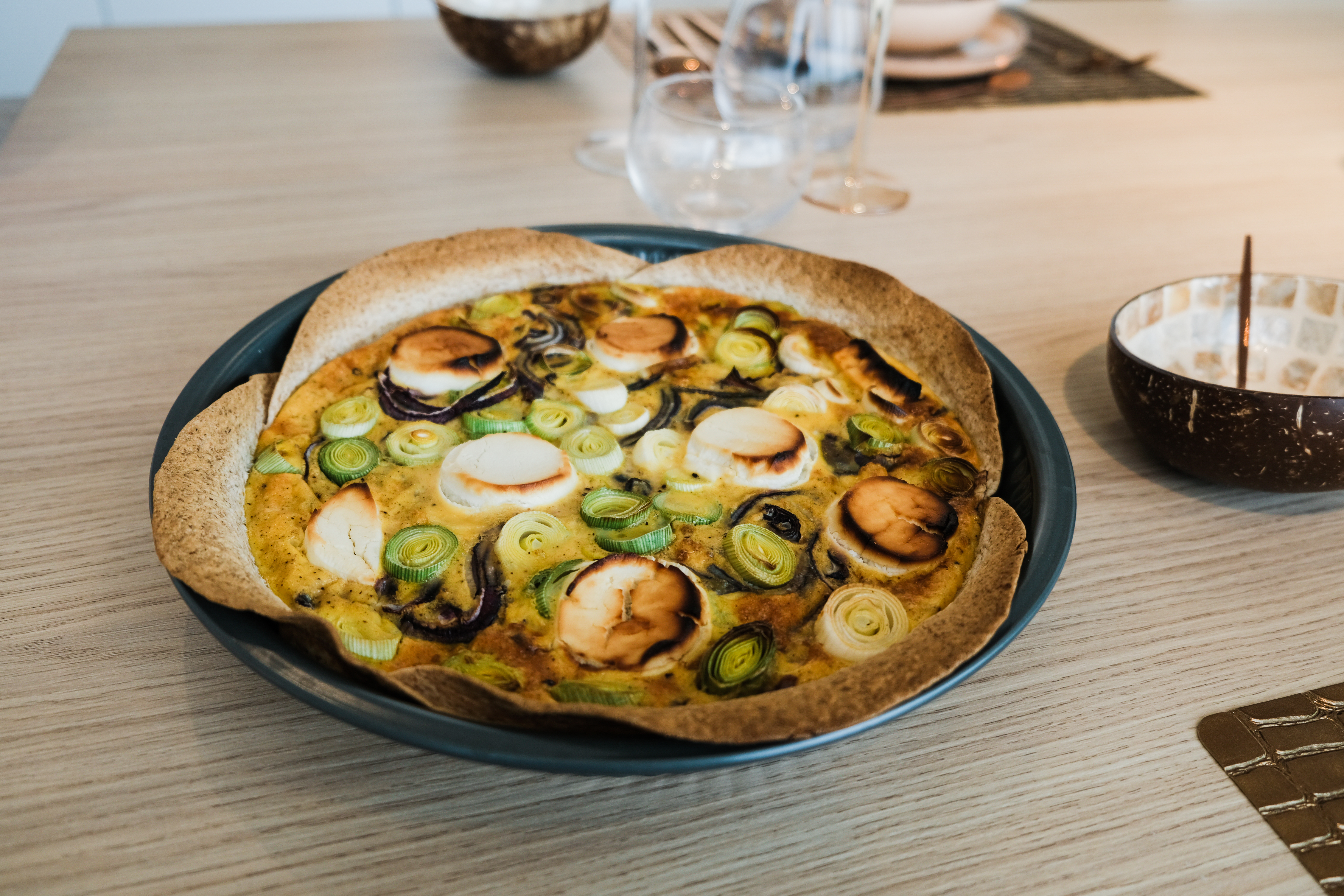 Quiche prei-geitenkaas 