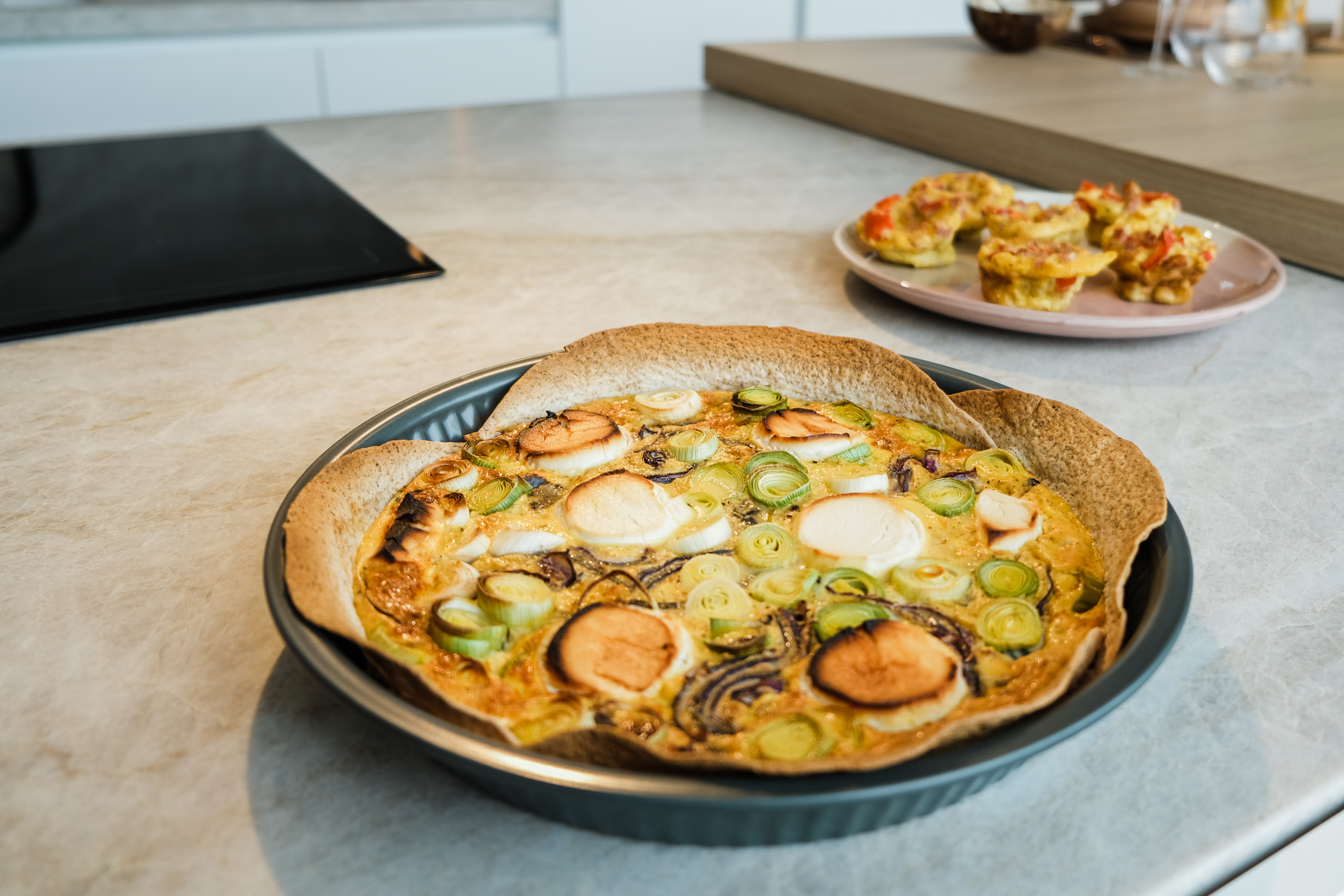 Hapklaaradvies - Quiche prei-geitenkaas 