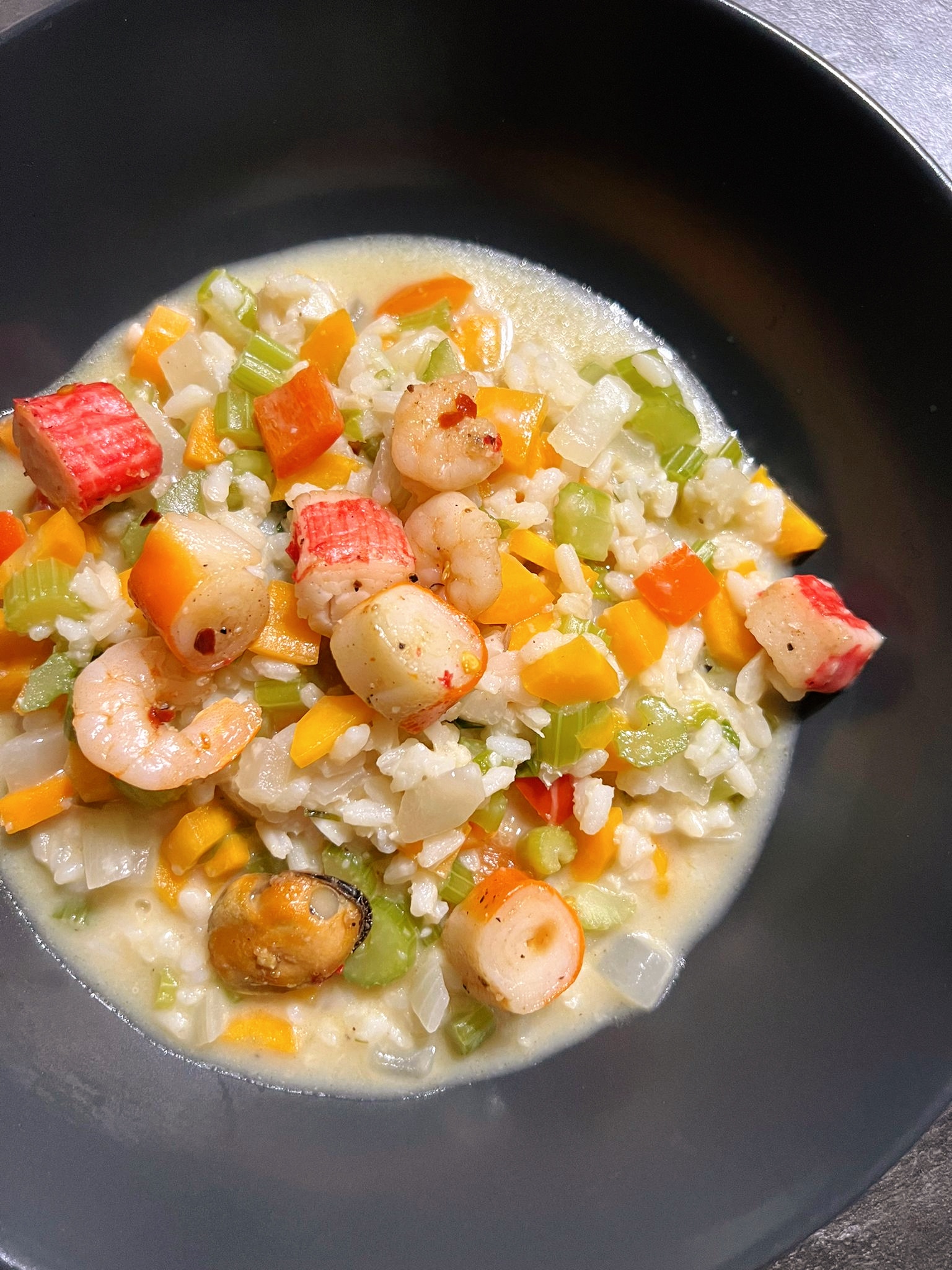 Risotto met zeevruchten 