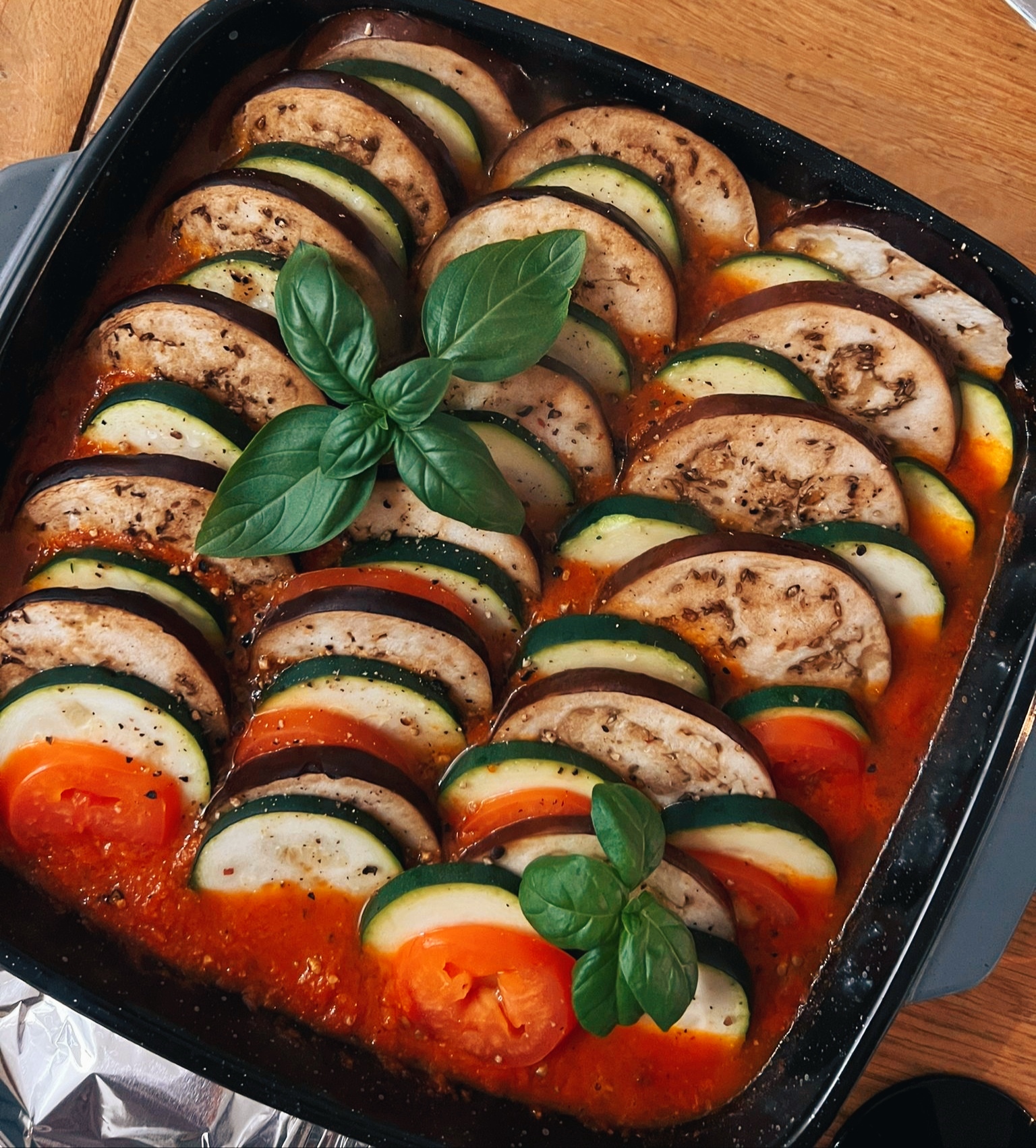 Hapklaaradvies - Ratatouille à la Jana met zoete aardappel en ricotta