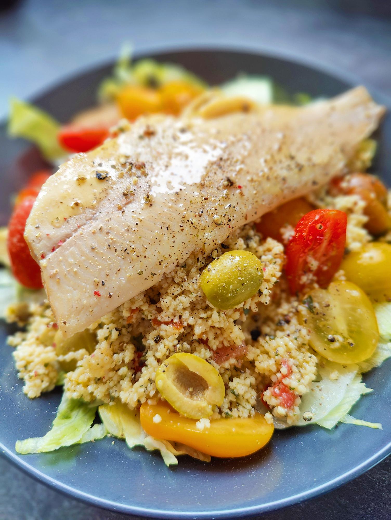 Hapklaaradvies - Taboulé salade met gerookte forel 