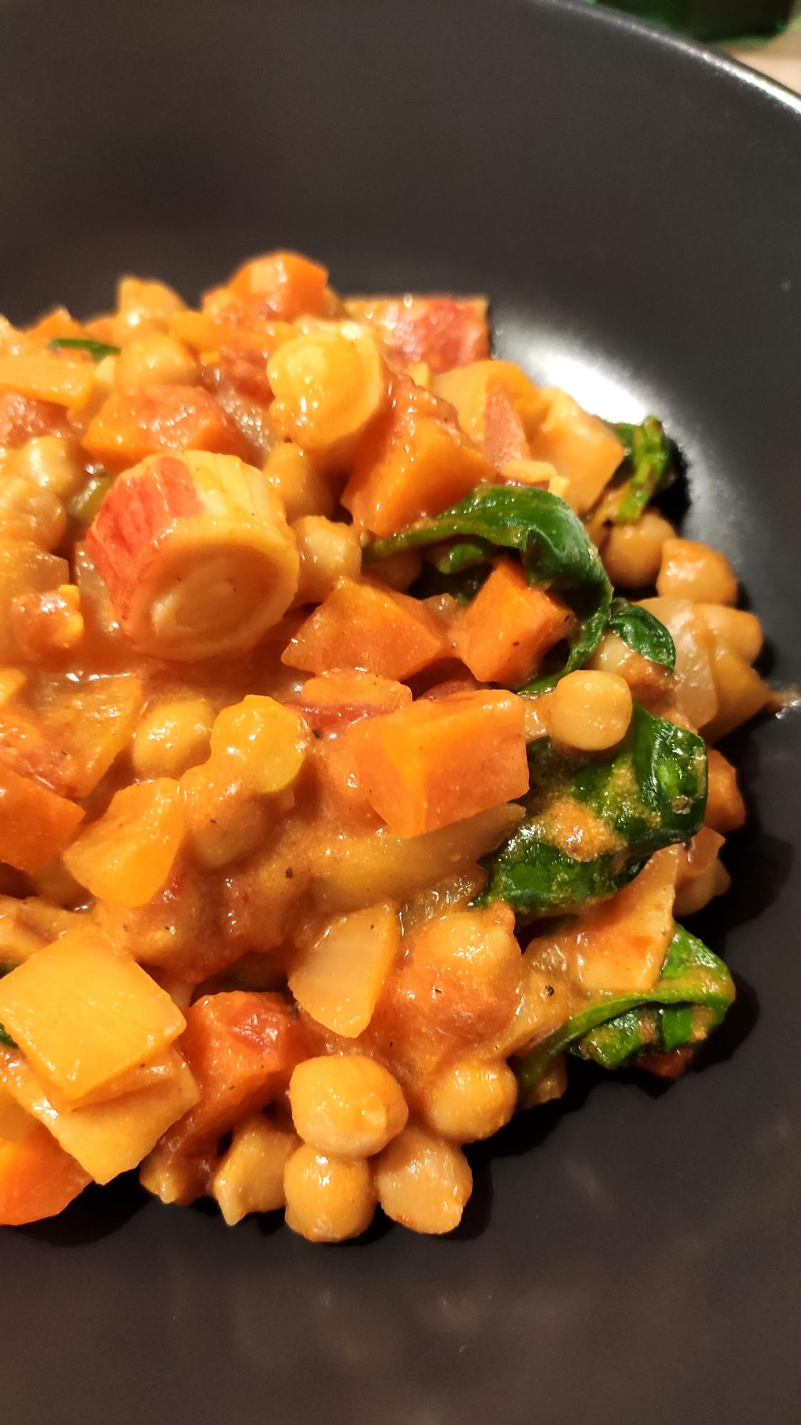 Surimistoofpotje met kikkererwten 