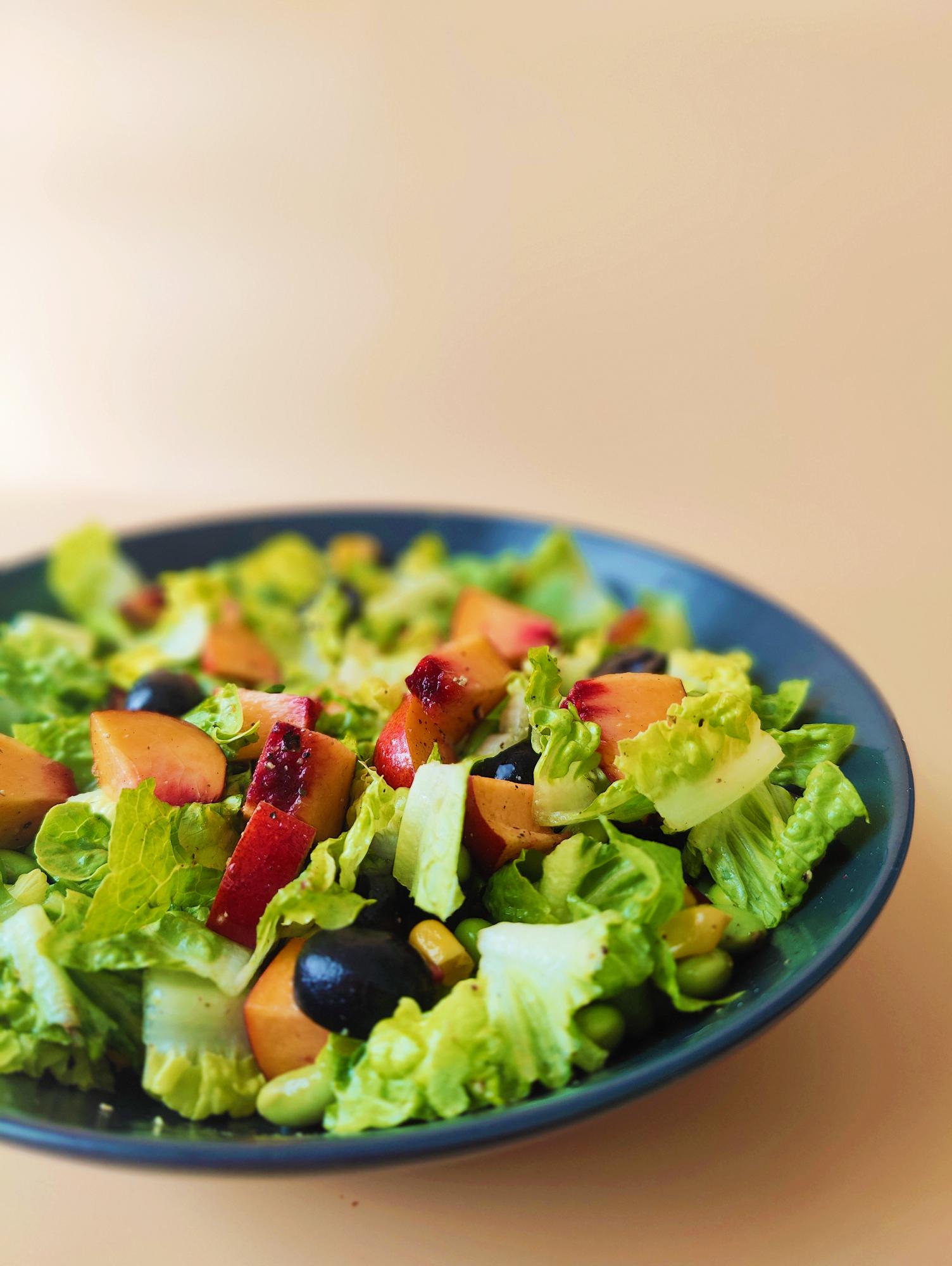 Hapklaaradvies - Zomersalade met nectarine
